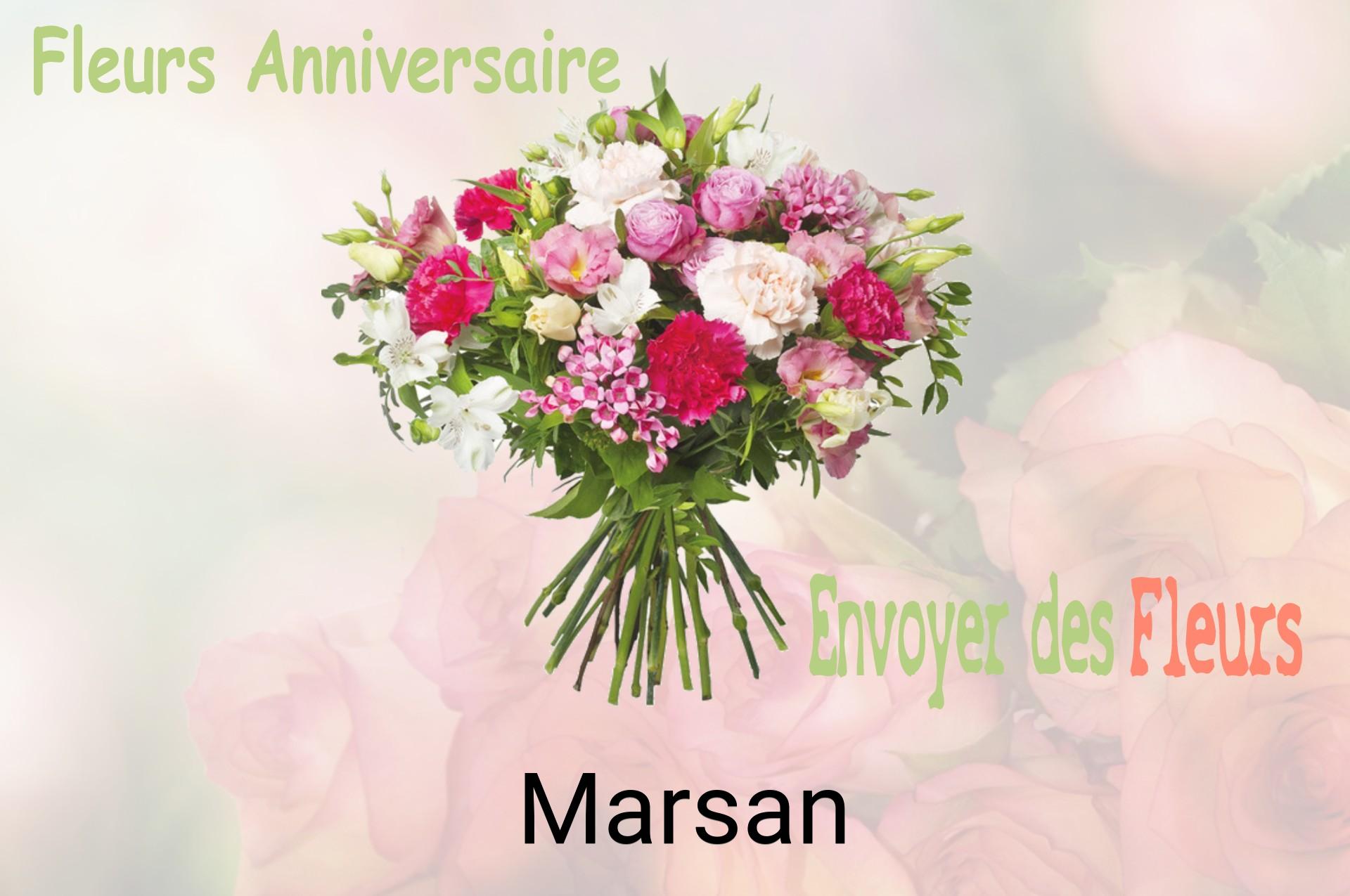 Bouquet de fleurs d’anniversaire livré à Marsan
