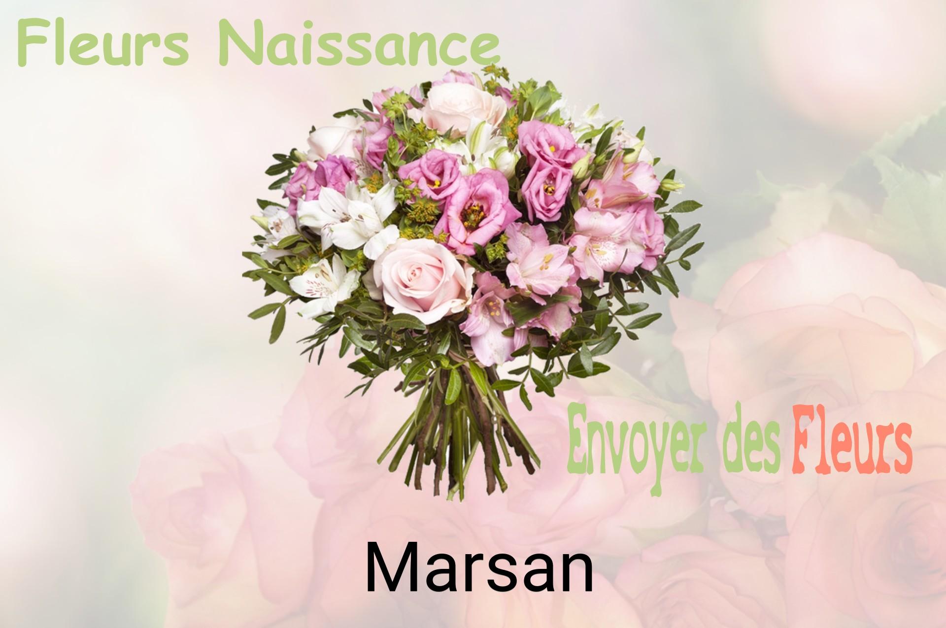 Bouquet de fleurs de naissance livré à Marsan